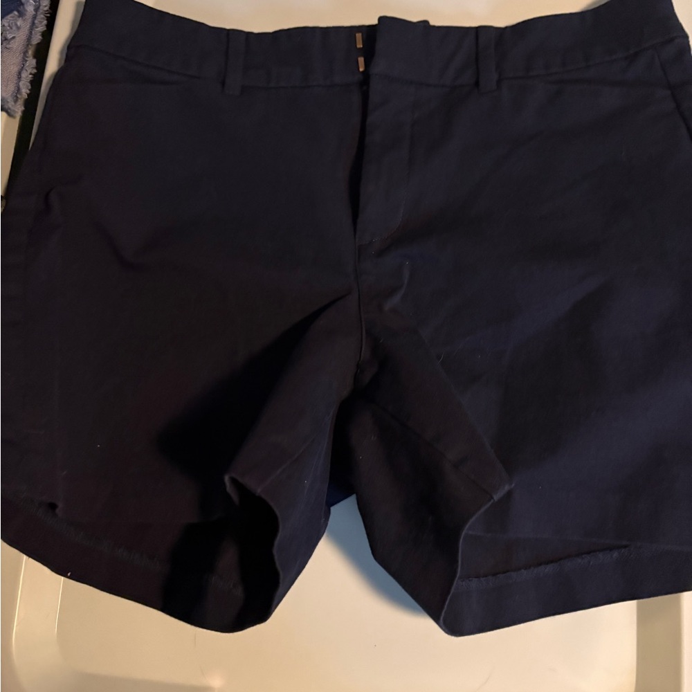 Old Navy Dark Blue Flat Front Shorts